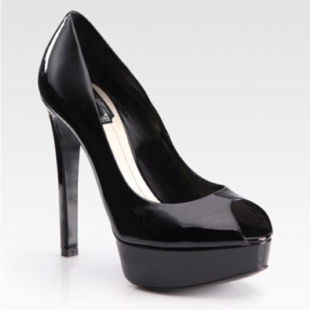 Christian Dior Miss Dior Black Peep Toe Pumps 😍